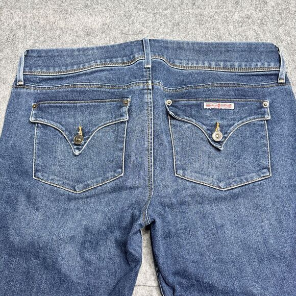 Hudson Collin Flap Skinny Ankle Jeans sz 31 Low Rise Medium Wash Denim 2-Button - Picture 11 of 11